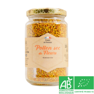 pollen sec de fleurs bio
