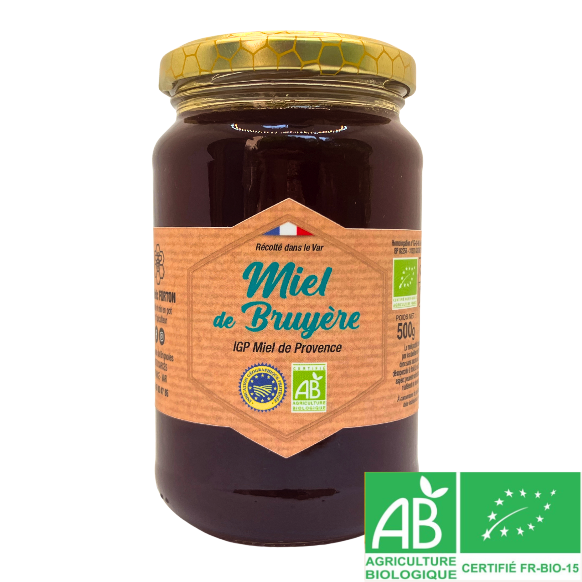 MIEL BRUYERE 500 BIO IGP PROVENCE